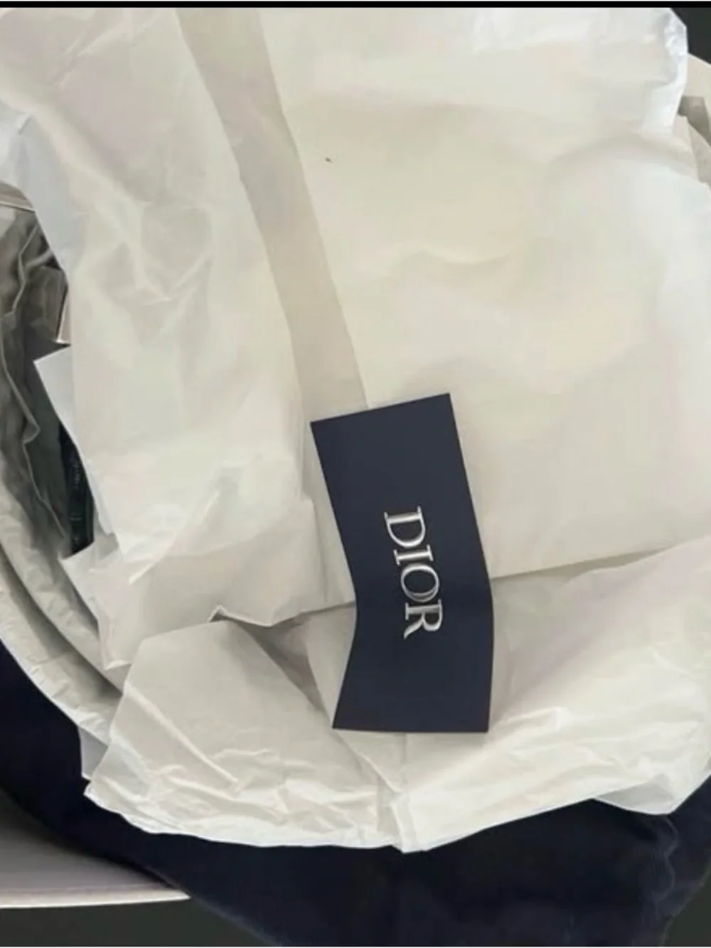 Dior Navy and White Branded Packaging Card - Picture 2 of 5